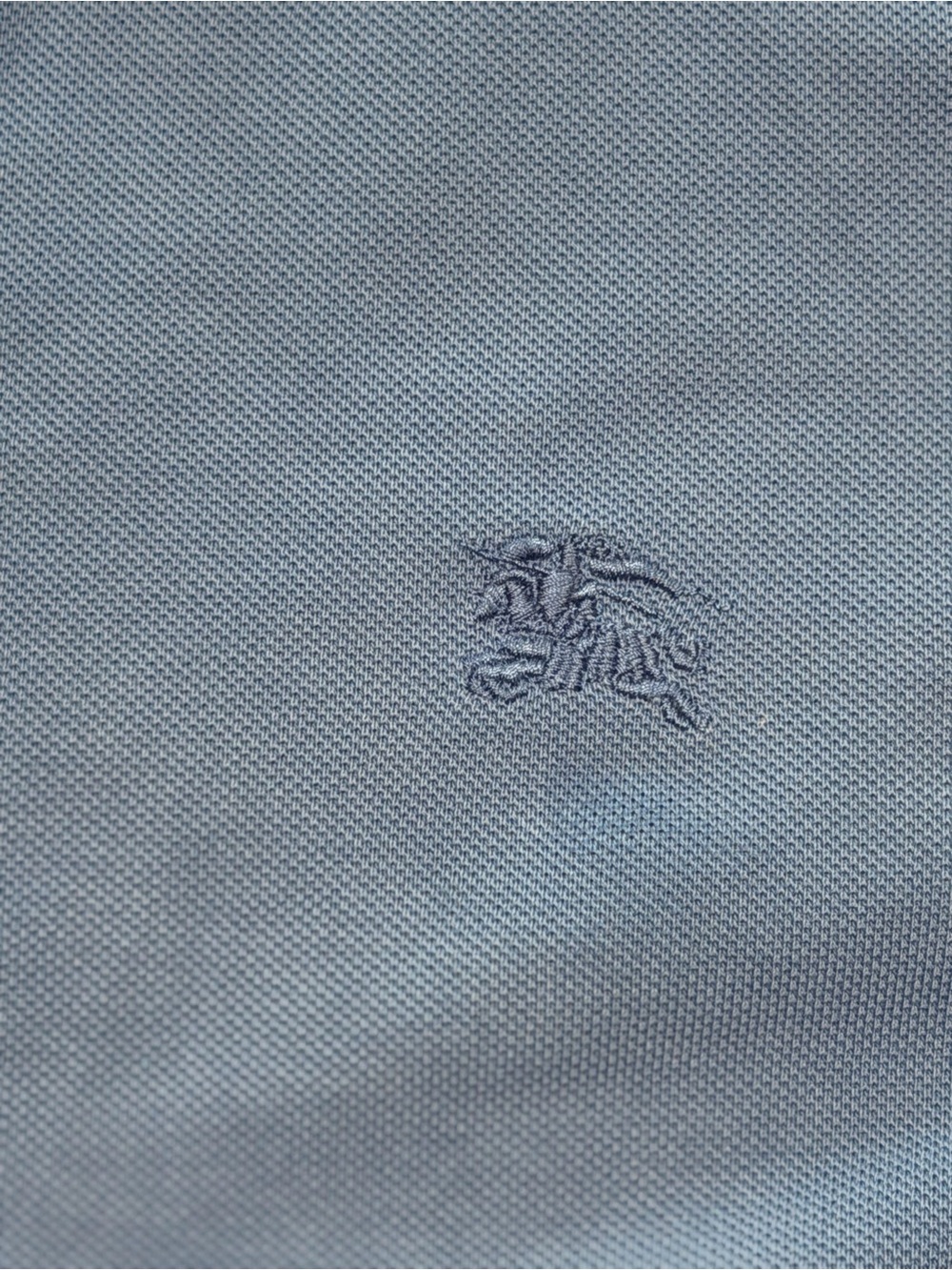 Men Burberry Polo Shirt Casual Pullover Gravenhurst Bright Hydrangea Size XXL - Picture 5 of 12
